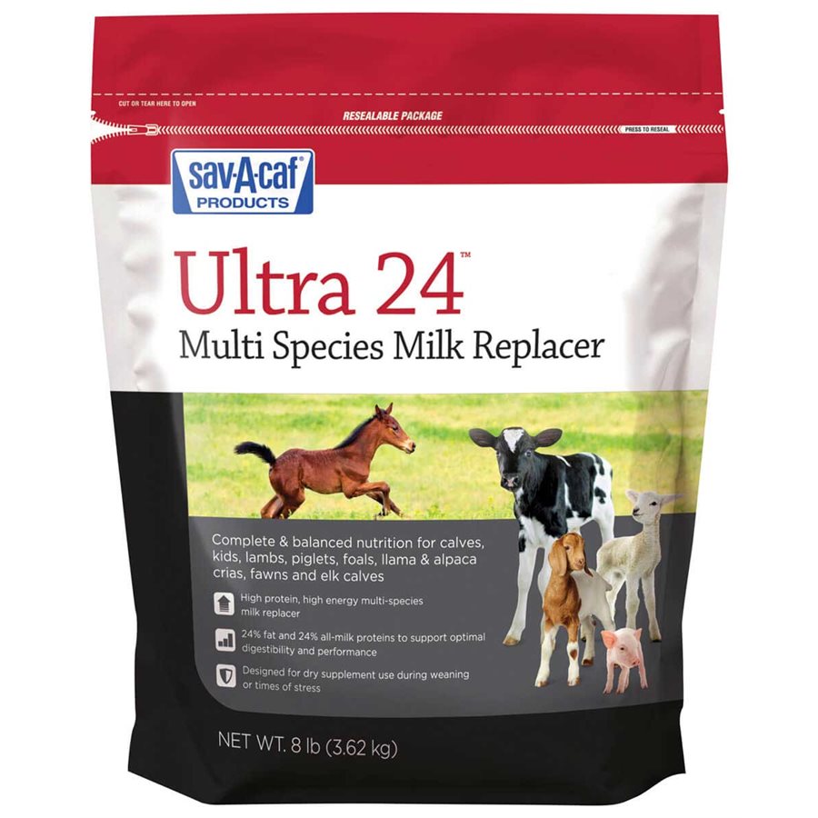 Sav-A-Caf® Ultra 24™ Multi-Purpose Grade A Milk Replacer, 8 lb.